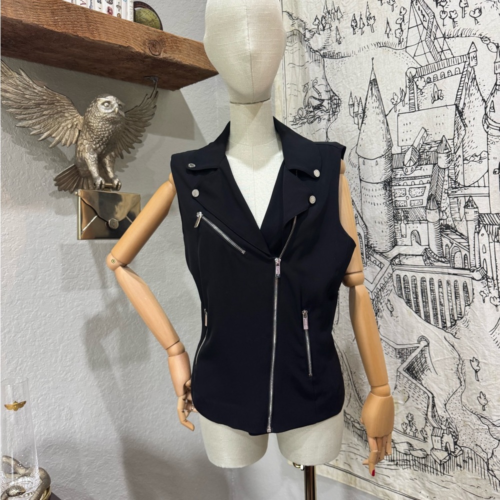 Calvin Klein Black Jacket with Silver Accents